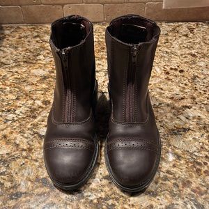Little girl horse riding boots